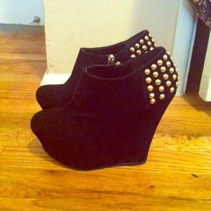 Black Studded Heels
