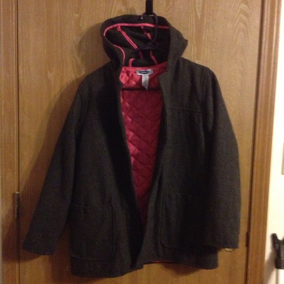 Old Navy Pea Coat w/ hood. - Picture 1 of 3