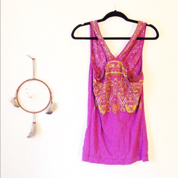 SOLD!🌟FLASH SALE!🌟HP! Bohemian Tank Top - Picture 2 of 4
