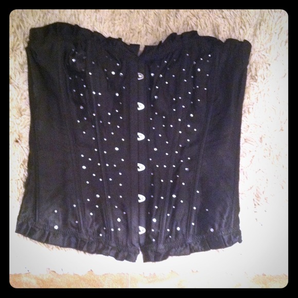 💥REDUCED PRICE💥Black Rhinestone corset