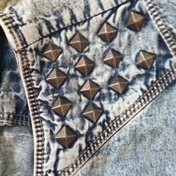 Studded Denim Vest - Picture 2 of 2