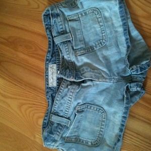 Light wash shorts