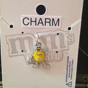 Yellow m&m charm