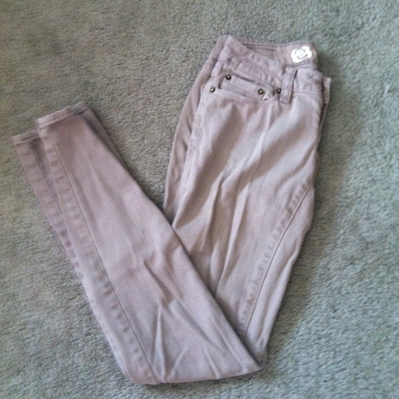 REDUCED x2 Hermosa Gray Skinny Jeans