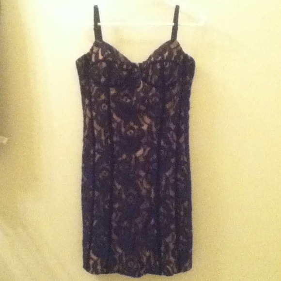 I-N-C International Concepts Lace-over-nude Dress