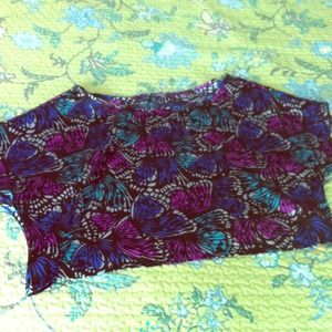 Charlotte russe Off the shoulder crop top