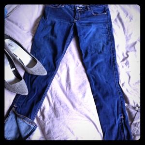 SOLD*Abercrombie cigarette zipper ankle denim
