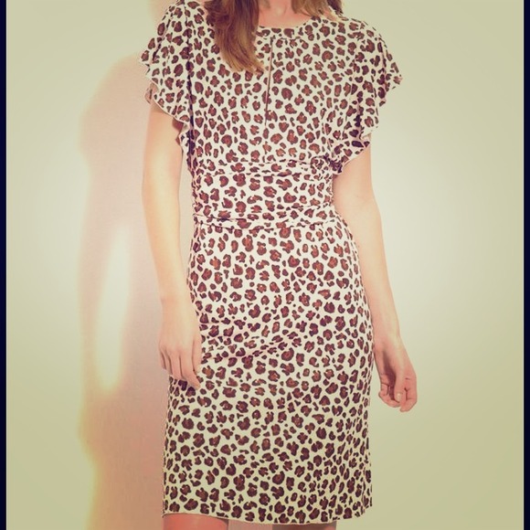 HOST PICK🌟Tory Burch Gladys Keyhole leopard dress