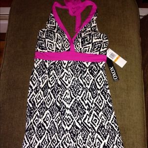 🌟 Reduced XOXO Black & White Print Dress