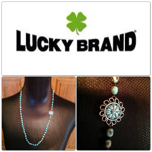 Traded. Lucky Brand Turquoise bead necklace