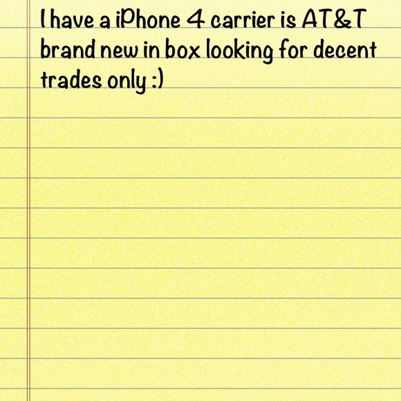 Brand new iPhone 4 looking for decent trades