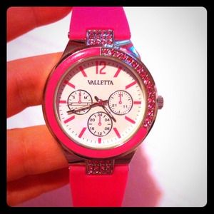 TRADE* Pink watch w/ Pink rhinestones!