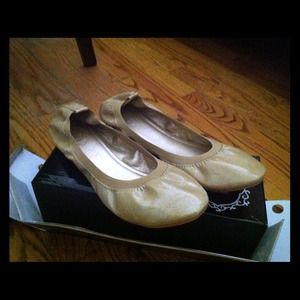 Creme beige ballerina flats