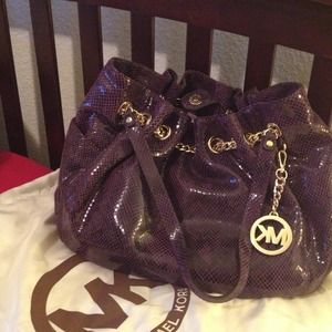 Michael Kors Purple python handbag!