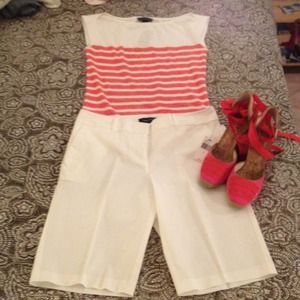 White Nautica capris shorts