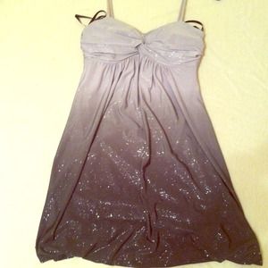 Night out dress. Grey to black ombré and glitter