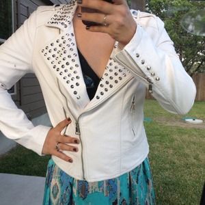 Forever 21 Jackets & Coats - NWOT Leather Studded Moto Jacket Forever 21 Jackets & Coats - NWOT Leather Studded Moto Jacket