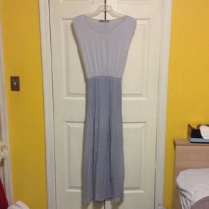 NWOT Gray maxi dress