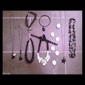 Black and White Necklaces
