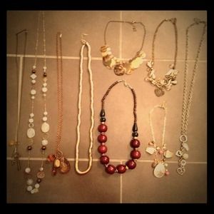 Gold and Brown Necklaces