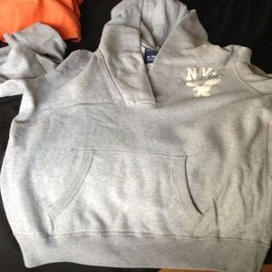 Split neck sweatshirt