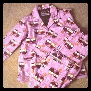 Adorable long sleeved Owl pajama set NWOT