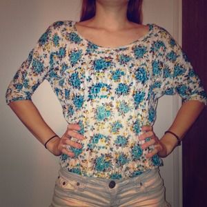 52. Floral lace shirt