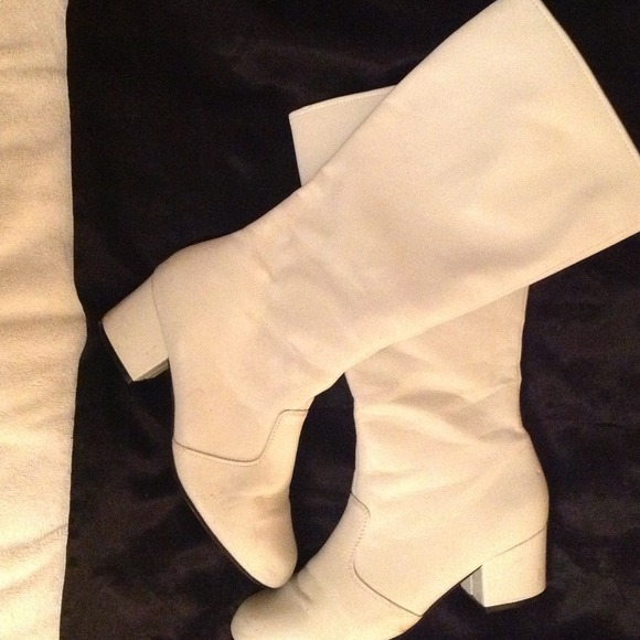 White Long Boots.