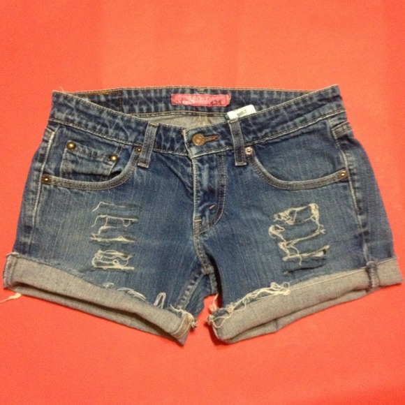 Luxury//Levi destroyed shorts