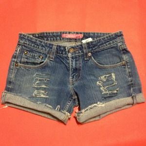 Luxury//Levi destroyed shorts