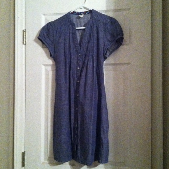 Denim Button-up Dress