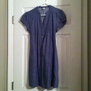 Denim Button-up Dress