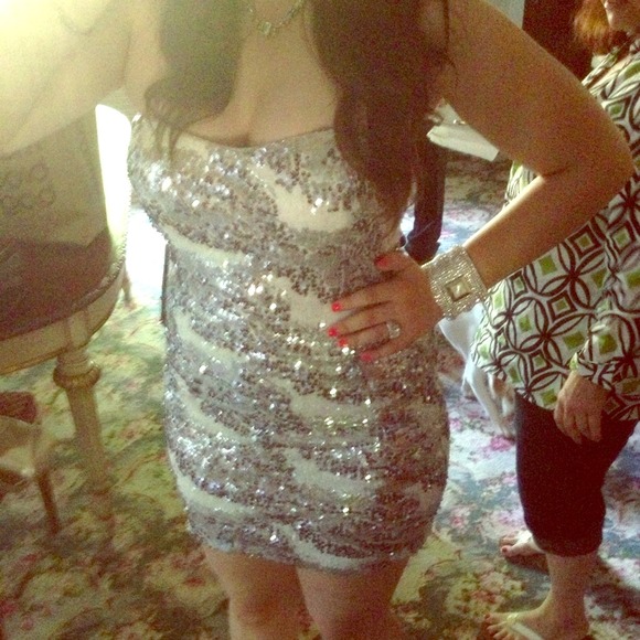 Silver Sparkly Dress