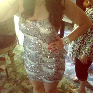 Silver Sparkly Dress