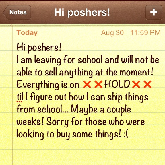 My closet will be on ❌❌hold❌❌ for a couple weeks!