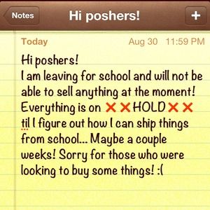 My closet will be on ❌❌hold❌❌ for a couple weeks!