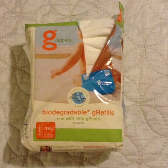 GDiaper cloth in green with refill - Picture 4 of 4