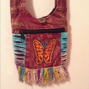 butterfly over the shoulder bag