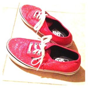 🚫🚫🚫ON HOLD🚫🚫🚫Red Glitter Vans ❤