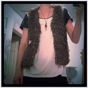 Faux fur vest NWOT