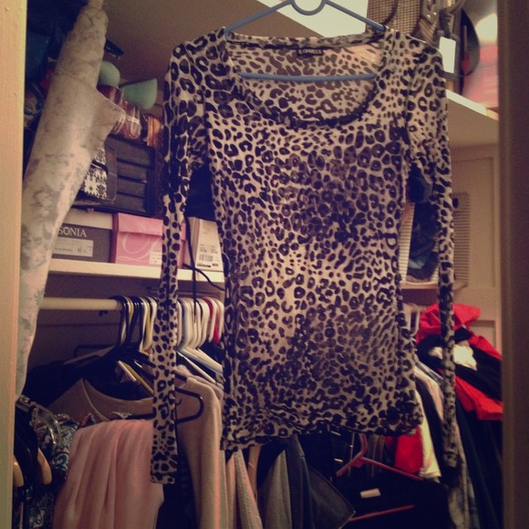 Express cheetah print shirt