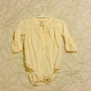 Osh kosh long sleeve dress shirt onesies