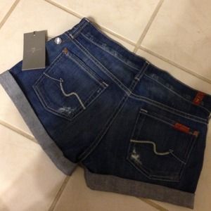 7 for all Mankind jean shorts.