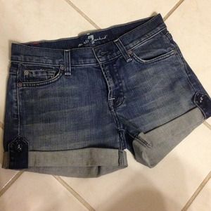 7 for all Mankind jean shorts