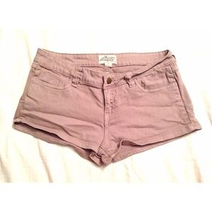 Khaki Denim Shorts