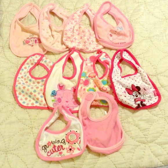 Bundle of 10 infant bibs