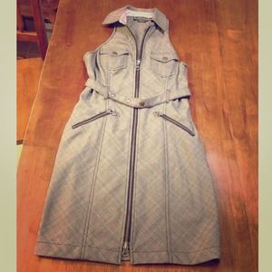 Plaid Guess Dress w/ Belt