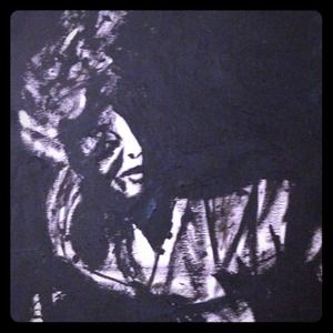 Original Bob Dylan oil painting!