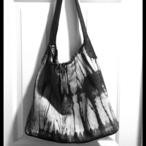V by Eva Tie-Dyed Calfskin Handbag