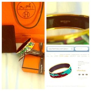 Brand new! Hermes "clic clac" enamel bracelet.
